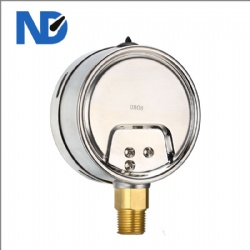 Liquid filled pressure gauge